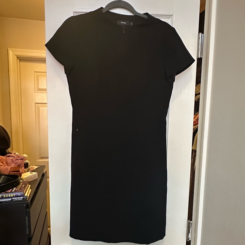 Theory Black Midi Dress